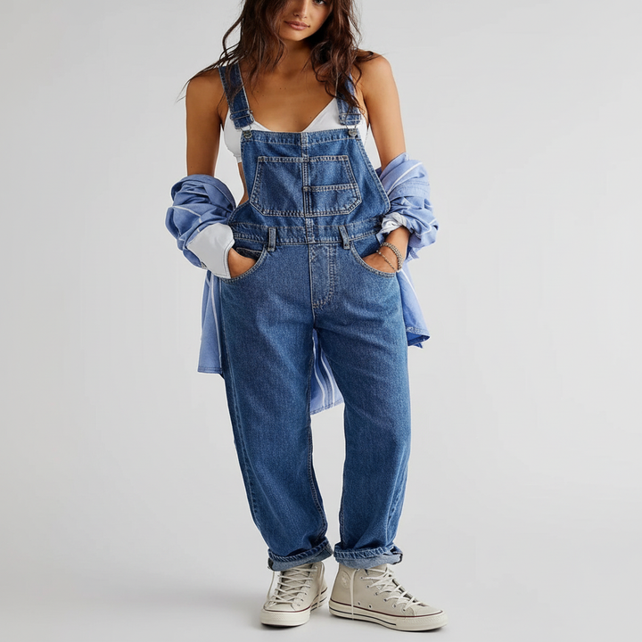 Nadia | Relaxed Fit Denim Jumpsuit
