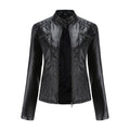 Chaqueta de primavera con cuello alto para mujer