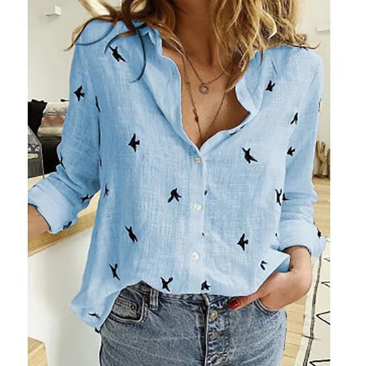 Women's Casual Summer Blouse With Buttons