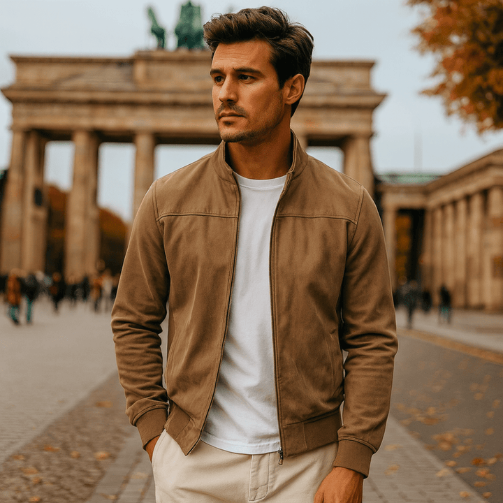 Matteo | Men's Premium Suede Bomber Jacket