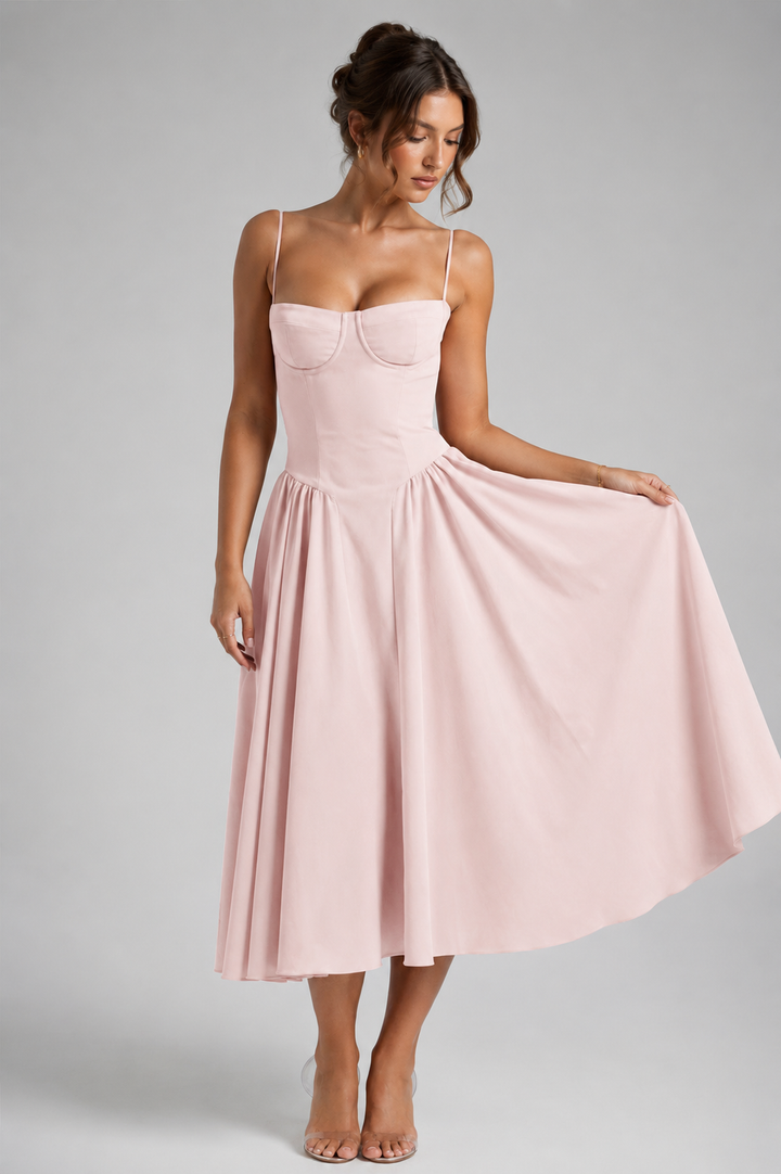 Women's Corset Midi Dress
