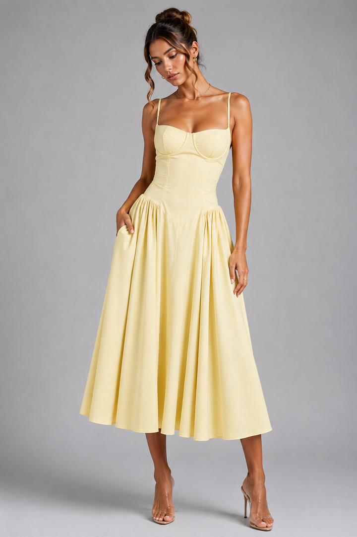 Women's Corset Midi Dress
