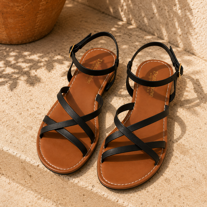 Women's Leather Strappy Sandals