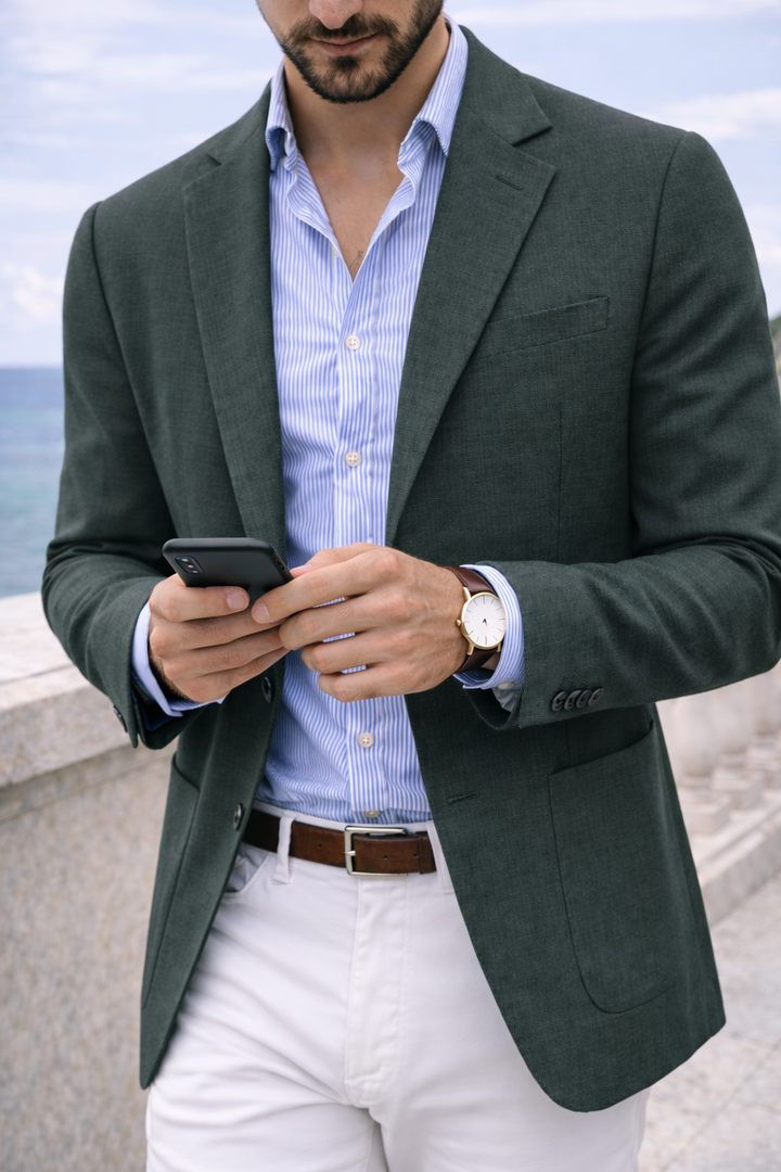 Men's Knit Blazer