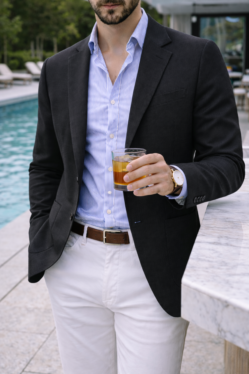 Men's Knit Blazer