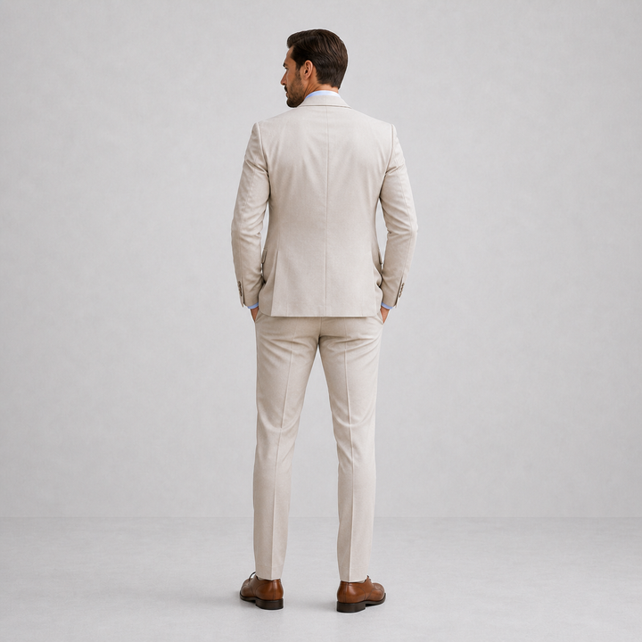 Men's Linen Three Piece Suit