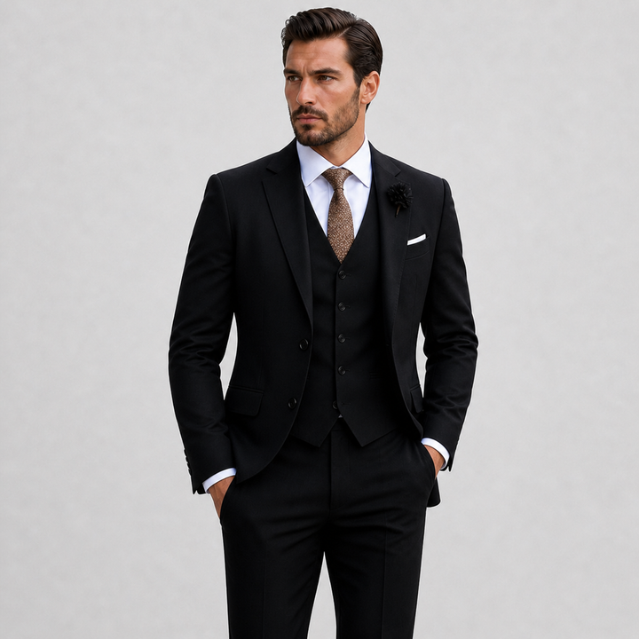 Men's Linen Three Piece Suit