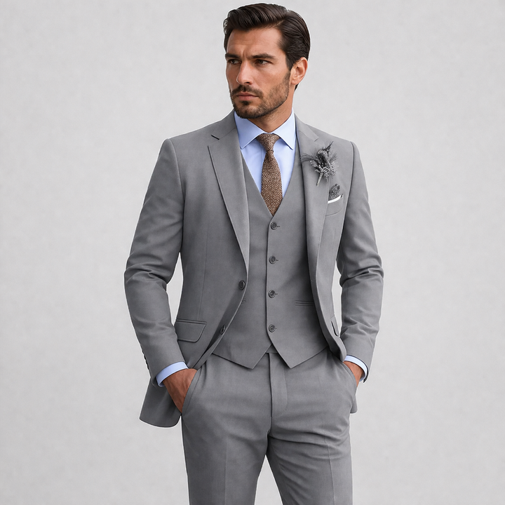 Men's Linen Three Piece Suit