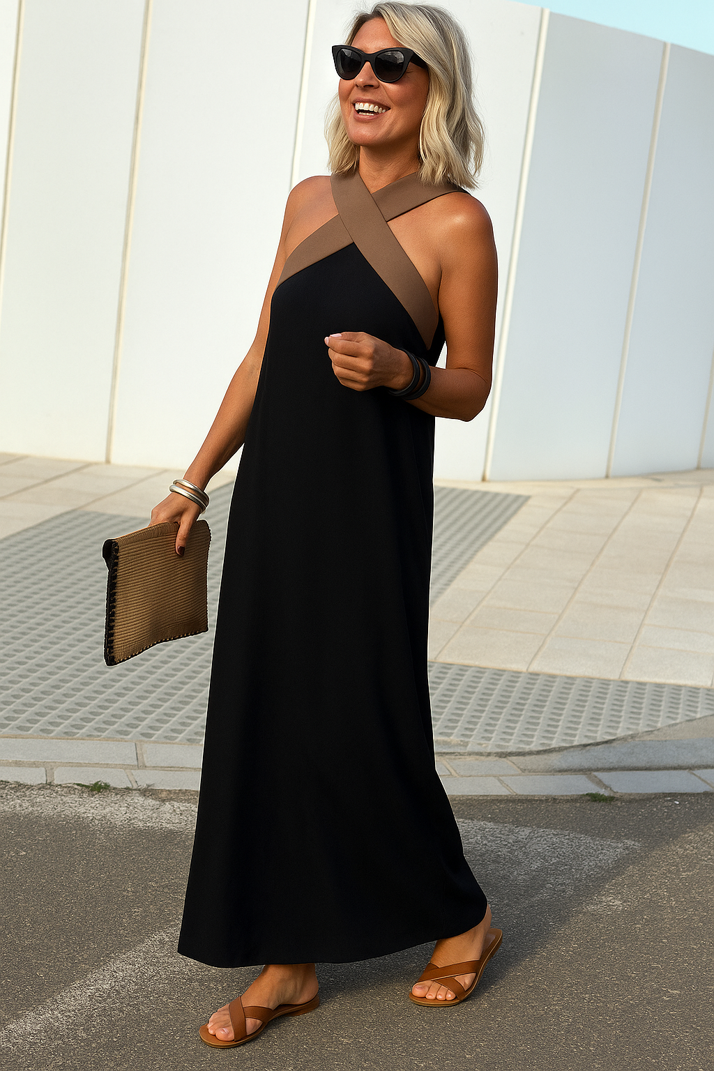 Paulina | Airy Wrap Maxi Dress