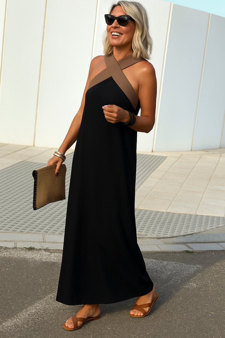 Paulina | Airy Wrap Maxi Dress
