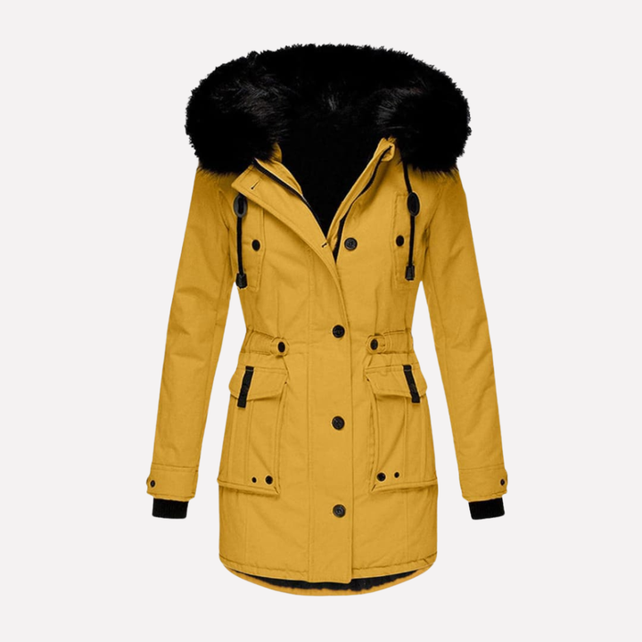 Women's Hooded Parka with Flap Pockets