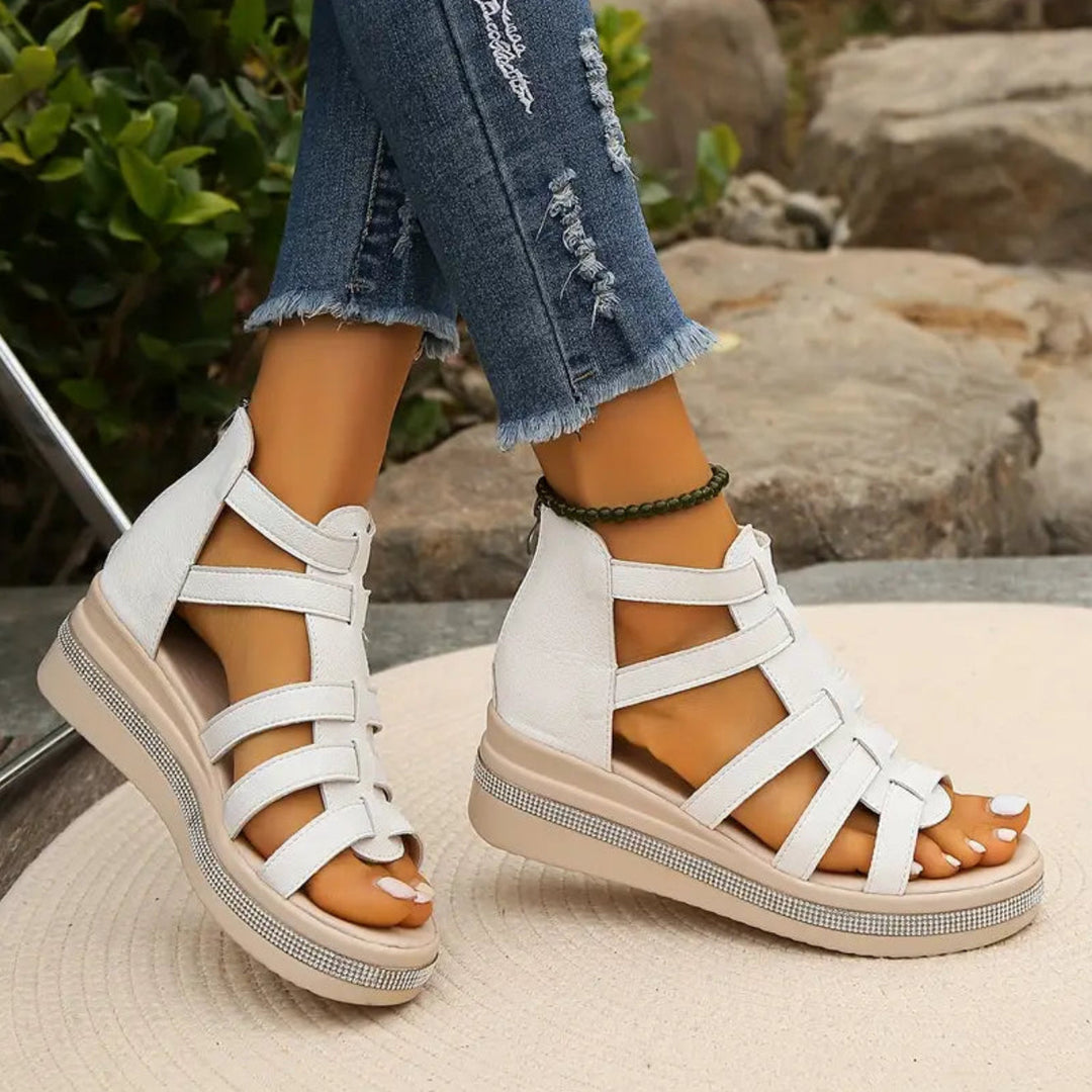 Women's Rhinestone Wedge Sandals