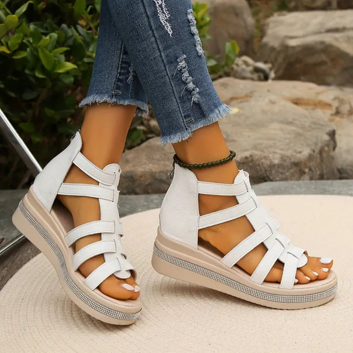 Women's Rhinestone Wedge Sandals