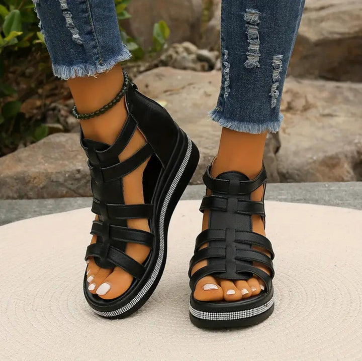Women's Rhinestone Wedge Sandals