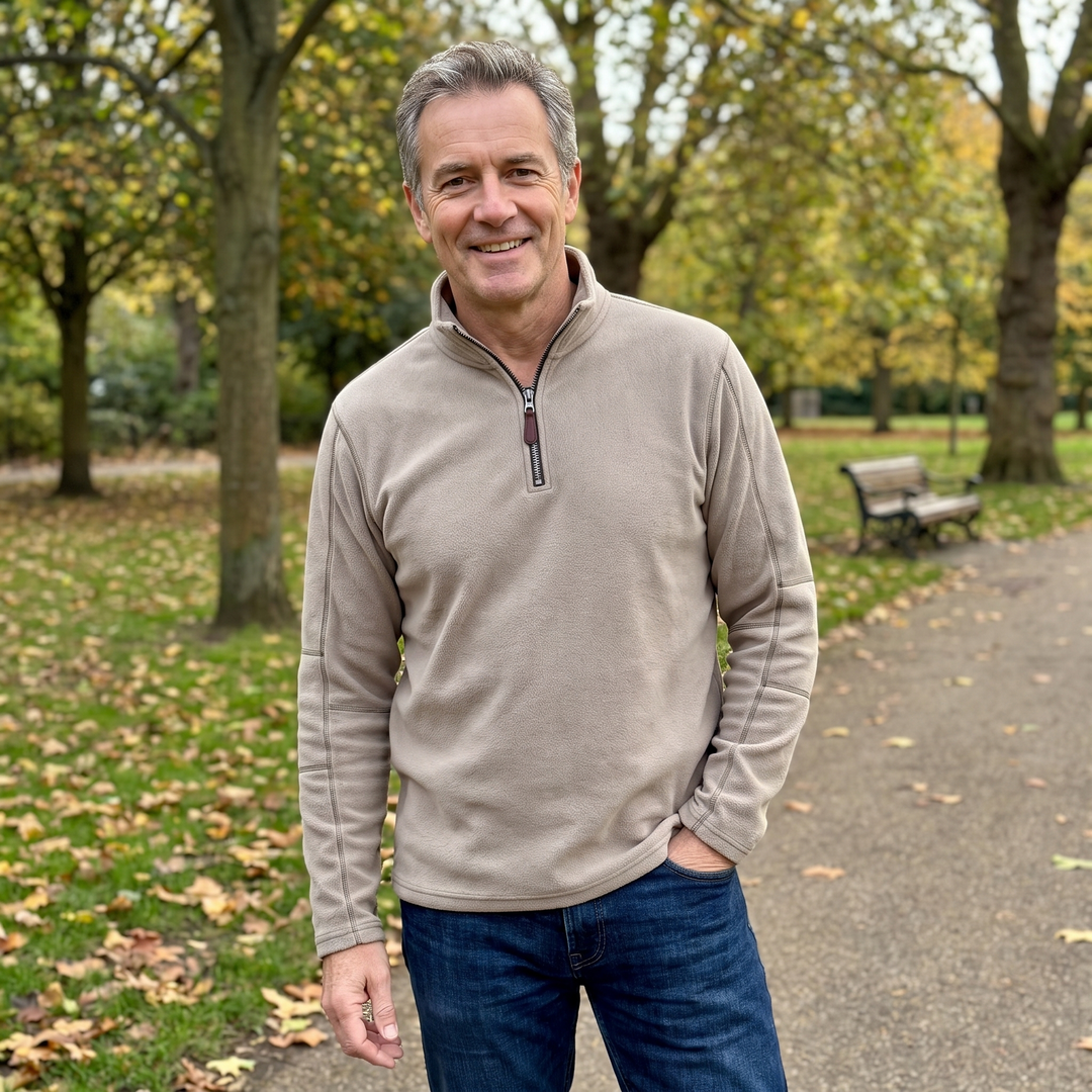 Men's Fleece Quarter Zip Jumper