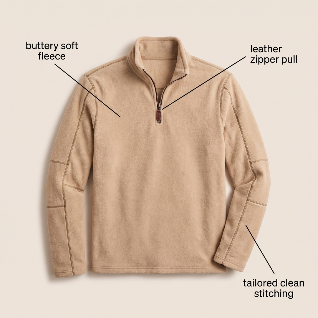 Men's Fleece Quarter Zip Jumper