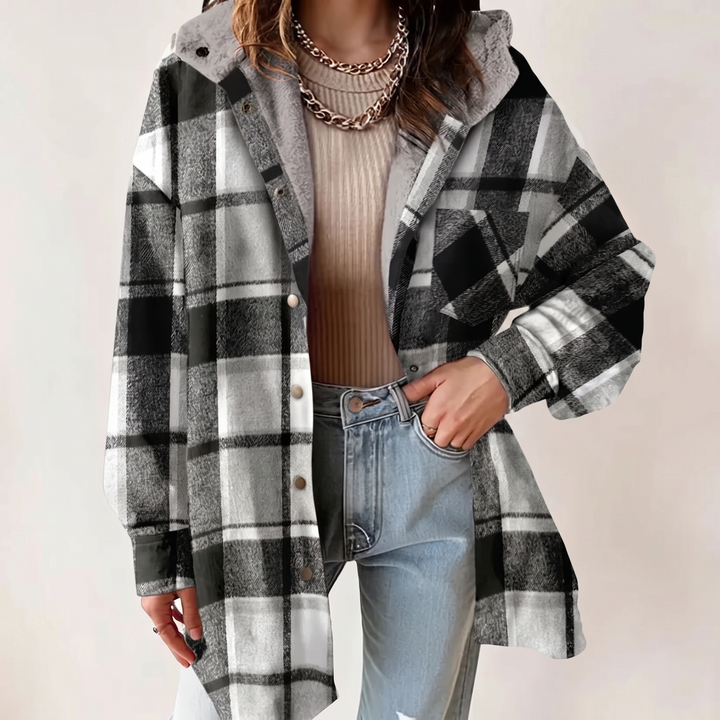 Women's Flannel Button Up Jacket