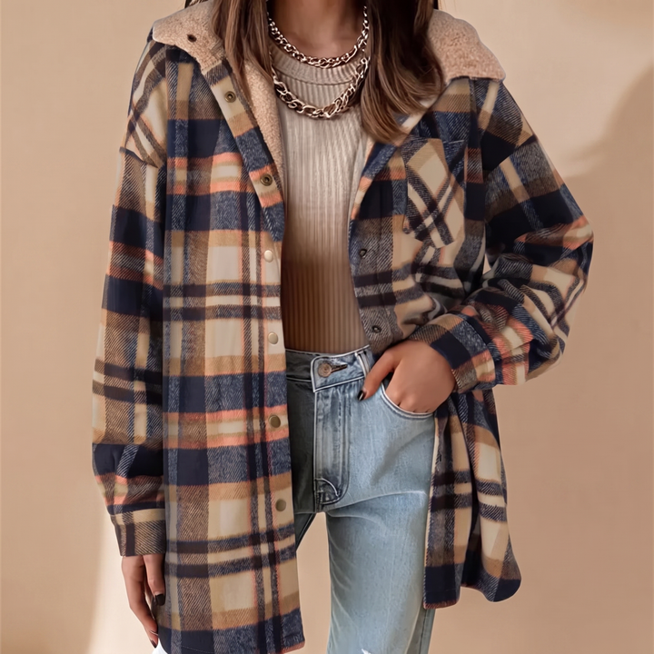 Women's Flannel Button Up Jacket