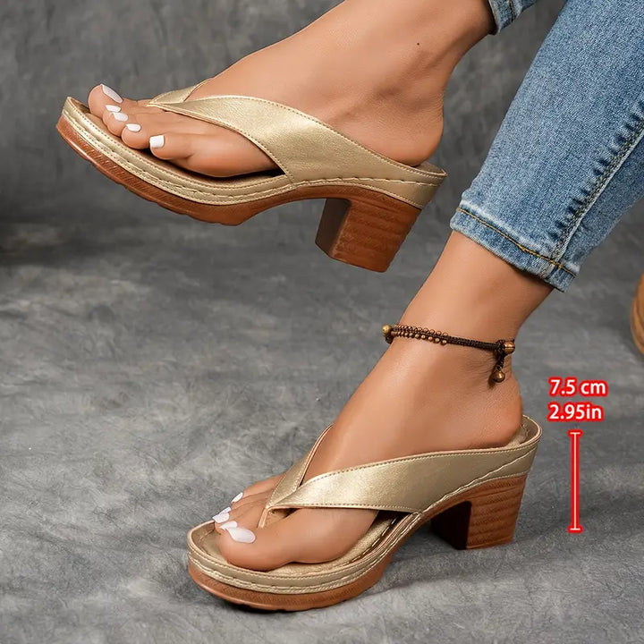 Women's Orthopaedic Heeled Slippers