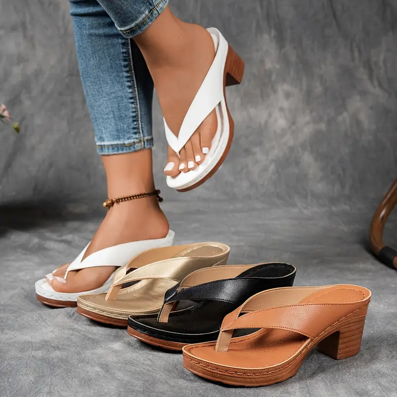 Women's Orthopaedic Heeled Slippers
