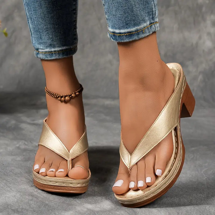 Women's Orthopaedic Heeled Slippers