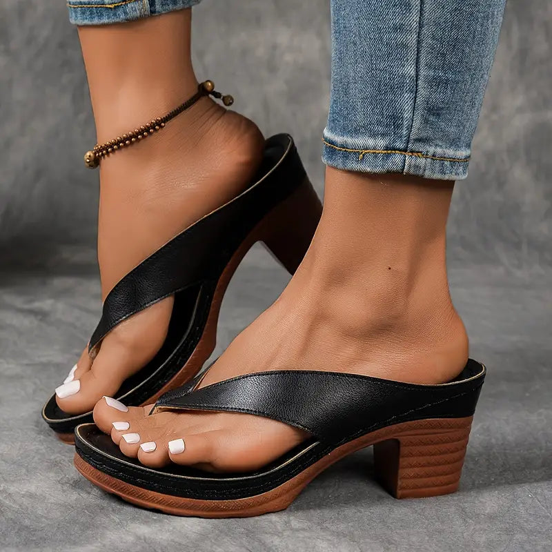 Women's Orthopaedic Heeled Slippers