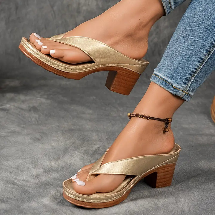 Women's Orthopaedic Heeled Slippers