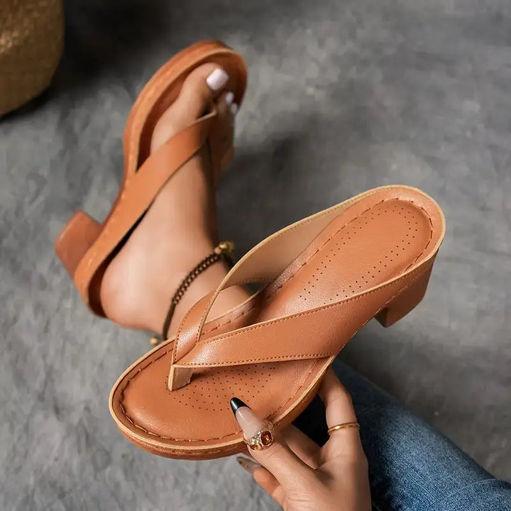 Women's Orthopaedic Heeled Slippers