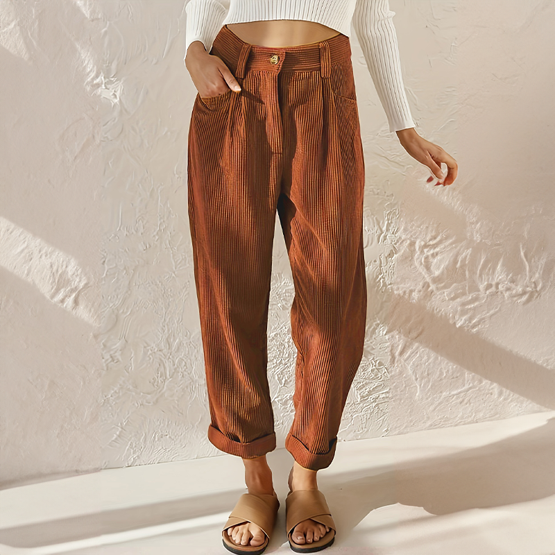 Women's Wide High Waist Trousers