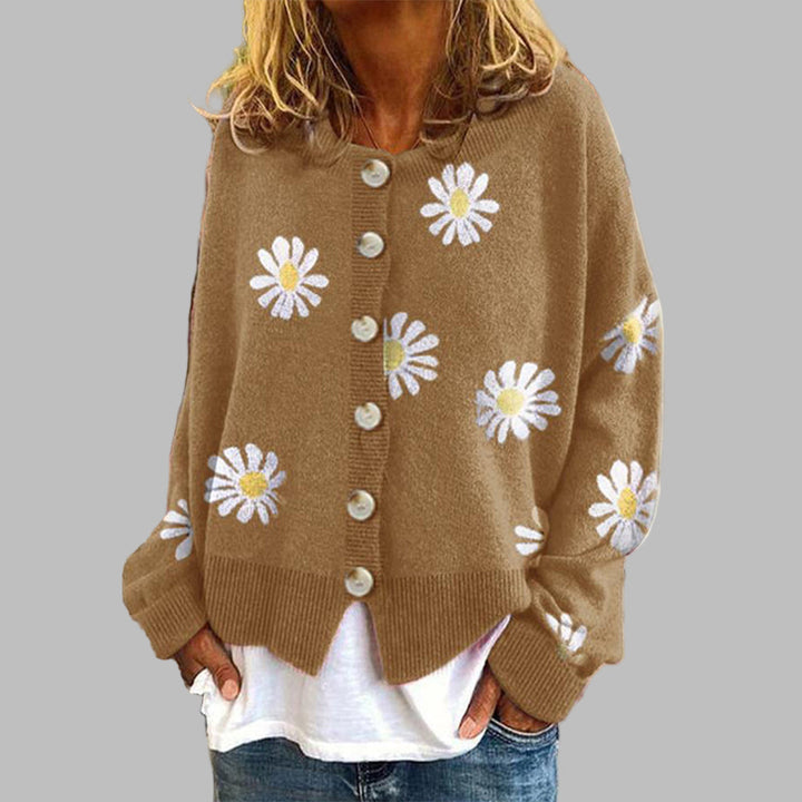 Women's Daisy Embroidered Cardigan