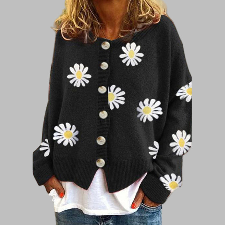 Women's Daisy Embroidered Cardigan