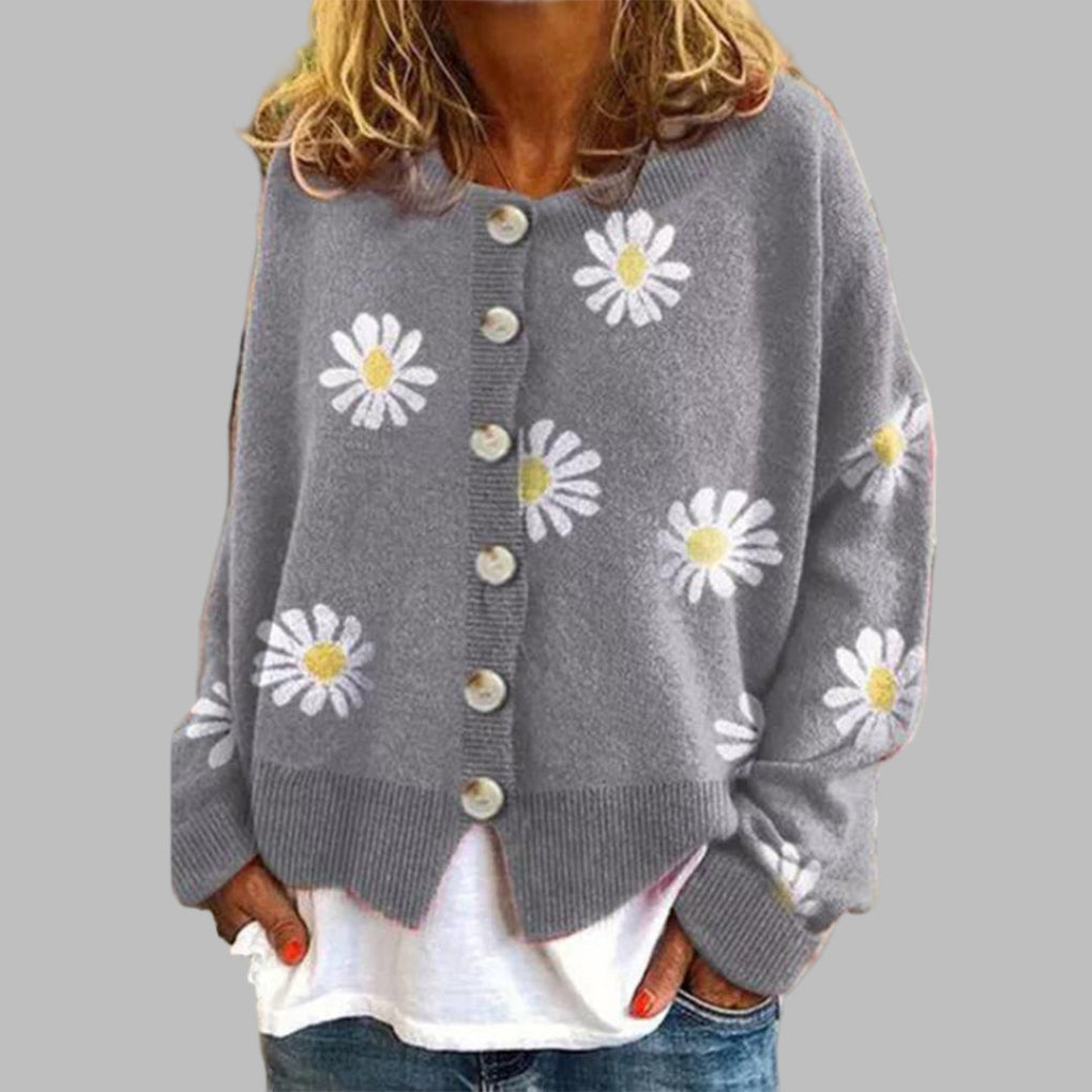 Women's Daisy Embroidered Cardigan