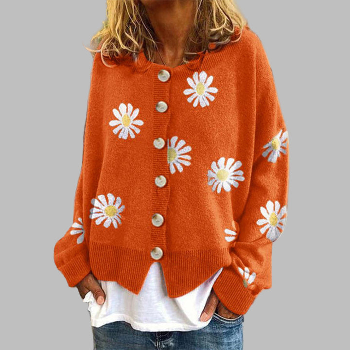 Women's Daisy Embroidered Cardigan