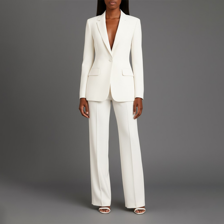 Martyna | Women's Two-Piece Suit with Wide Trousers