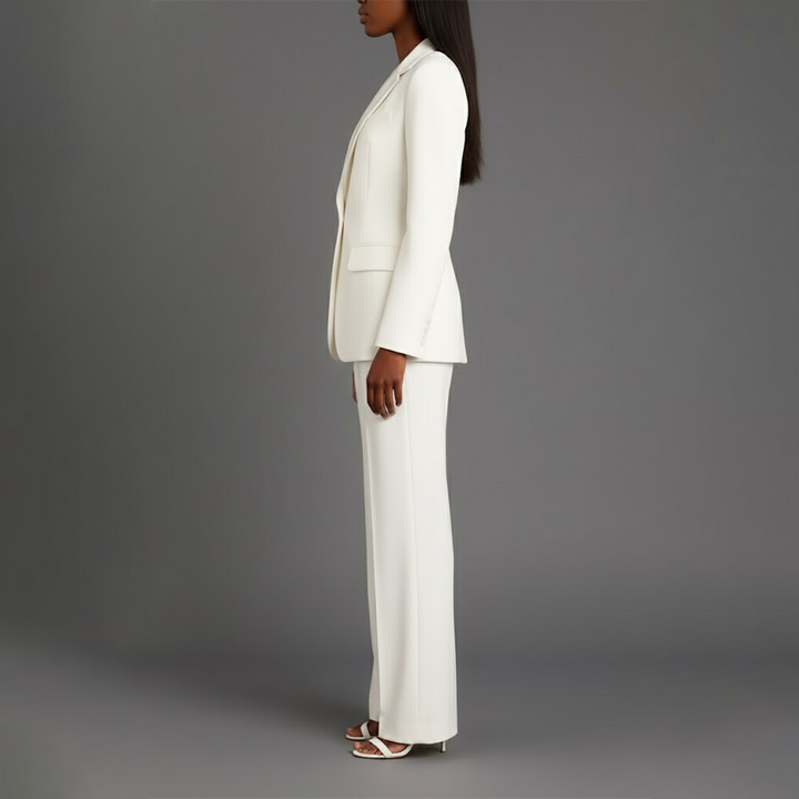 Martyna | Women's Two-Piece Suit with Wide Trousers