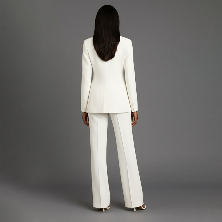 Martyna | Women's Two-Piece Suit with Wide Trousers