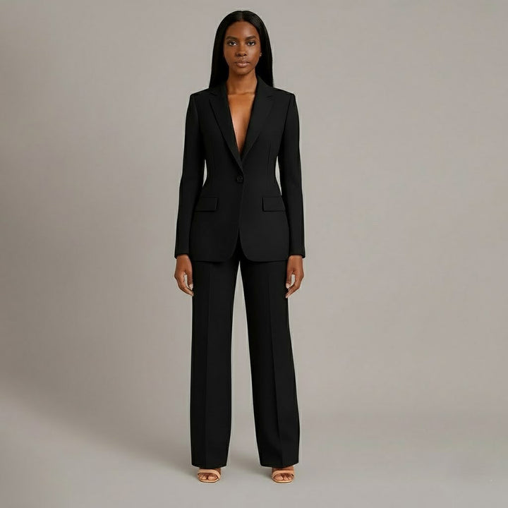 Martyna | Women's Two-Piece Suit with Wide Trousers