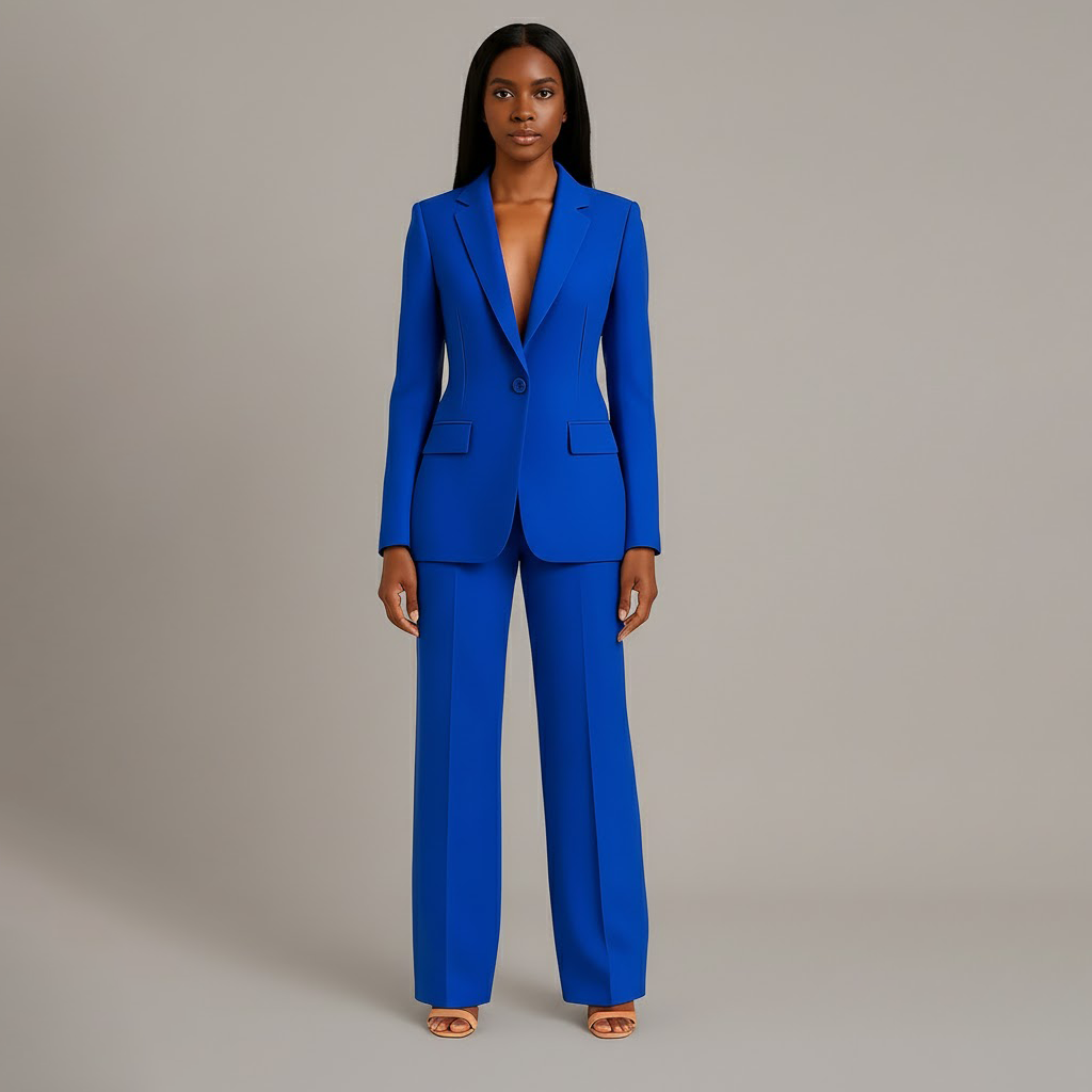 Martyna | Women's Two-Piece Suit with Wide Trousers