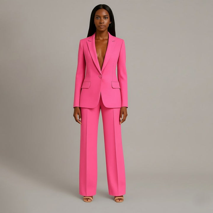 Martyna | Women's Two-Piece Suit with Wide Trousers