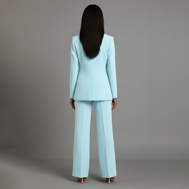 Martyna | Women's Two-Piece Suit with Wide Trousers