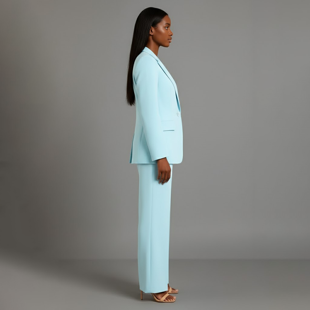 Martyna | Women's Two-Piece Suit with Wide Trousers