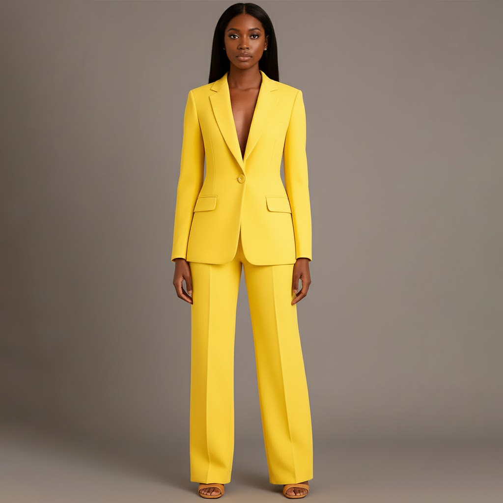 Martyna | Women's Two-Piece Suit with Wide Trousers