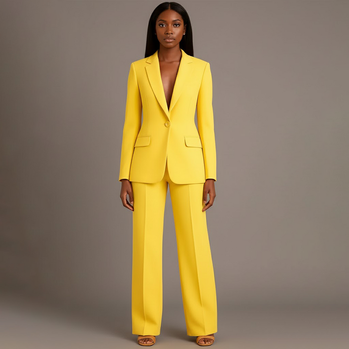 Martyna | Women's Two-Piece Suit with Wide Trousers