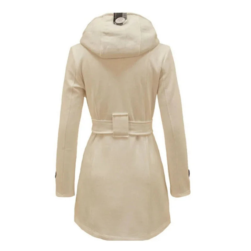 Women's Double-Breasted Belted Trench Coat