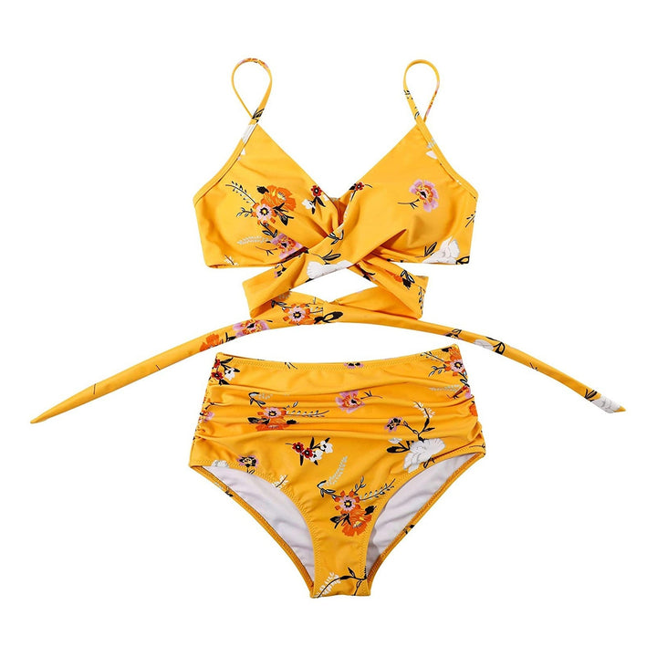 Women's High Waisted Colorful Bikini