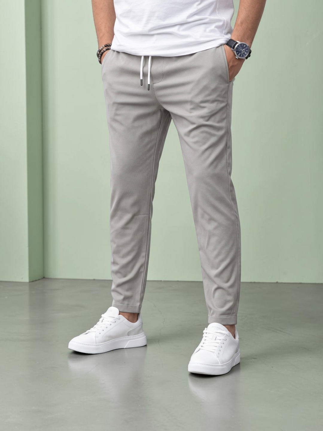 Men's Tailored Drawstring Trousers