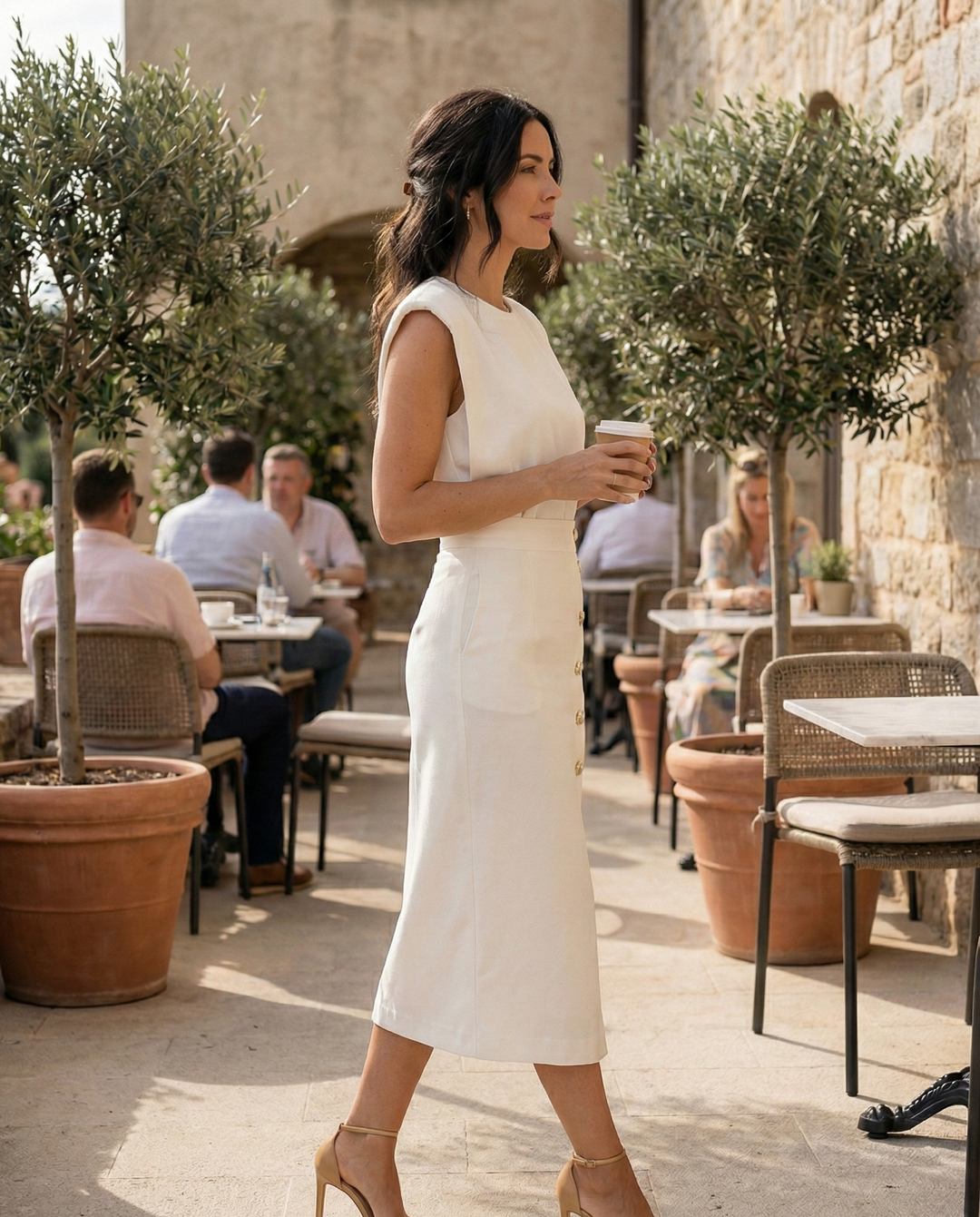 Emilia | Elegant Sleeveless Midi Dress