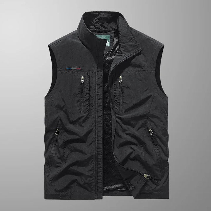 Men's Cargo Vest with Zip Pockets