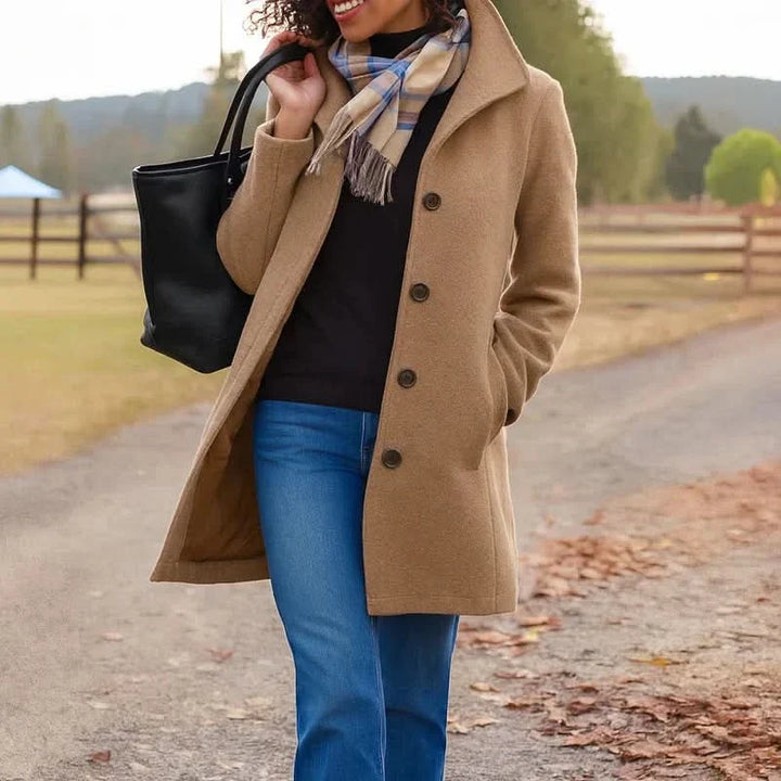Women's Straight Cut Wool Coat