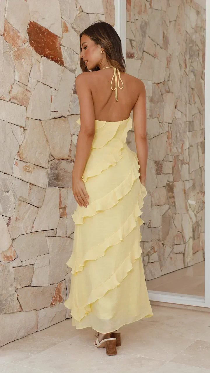 Women's Ruffle Summer Maxi Dress